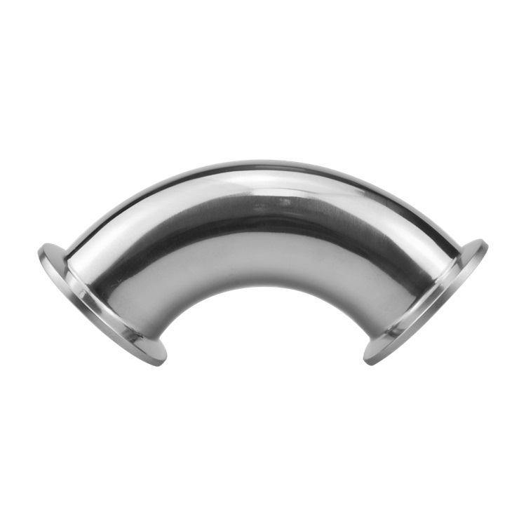 Food Beverage Stainless Steel 180 Clamp Elbow Pipe Fittings