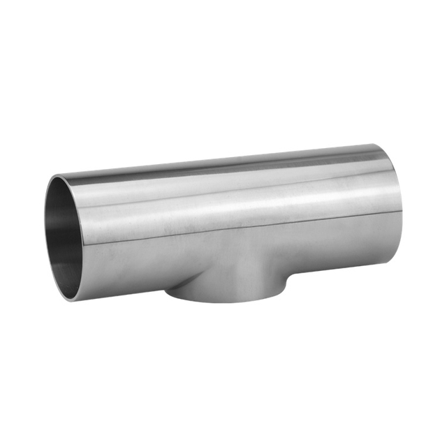 316L Stainless Steel Long Type Adapter Sanitary Weld Y Type Tee Coupling