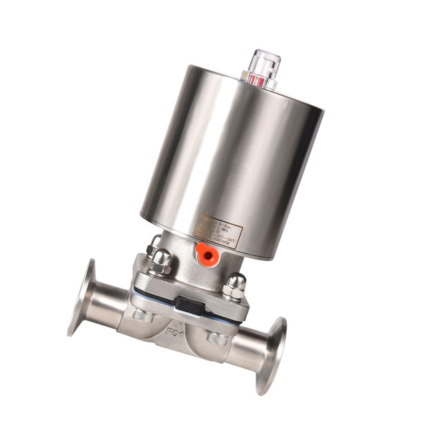 Sanitary SS316L Stainless Steel Pneumatic Clamp Diaphragm Valve
