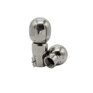 Food Processing 304 316L Stainless Steel Threaded Tank Cleaning Ball
