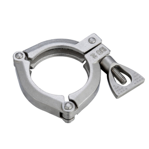 Adjustable 3-piece Pipe Clamp Tube Connection Stainless Steel 304/316L Clamp