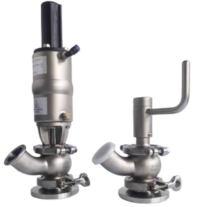 Stainless Steel 304L Clamp Pneumatic Hygienic Ball Type Tank Bottom Valve