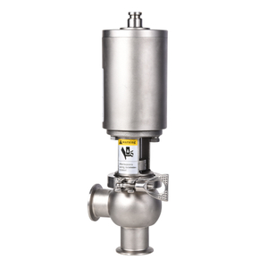 Sanitary Stainless Steel Mixproof Valve Pneumatic Actuator Stop Reversing Valve