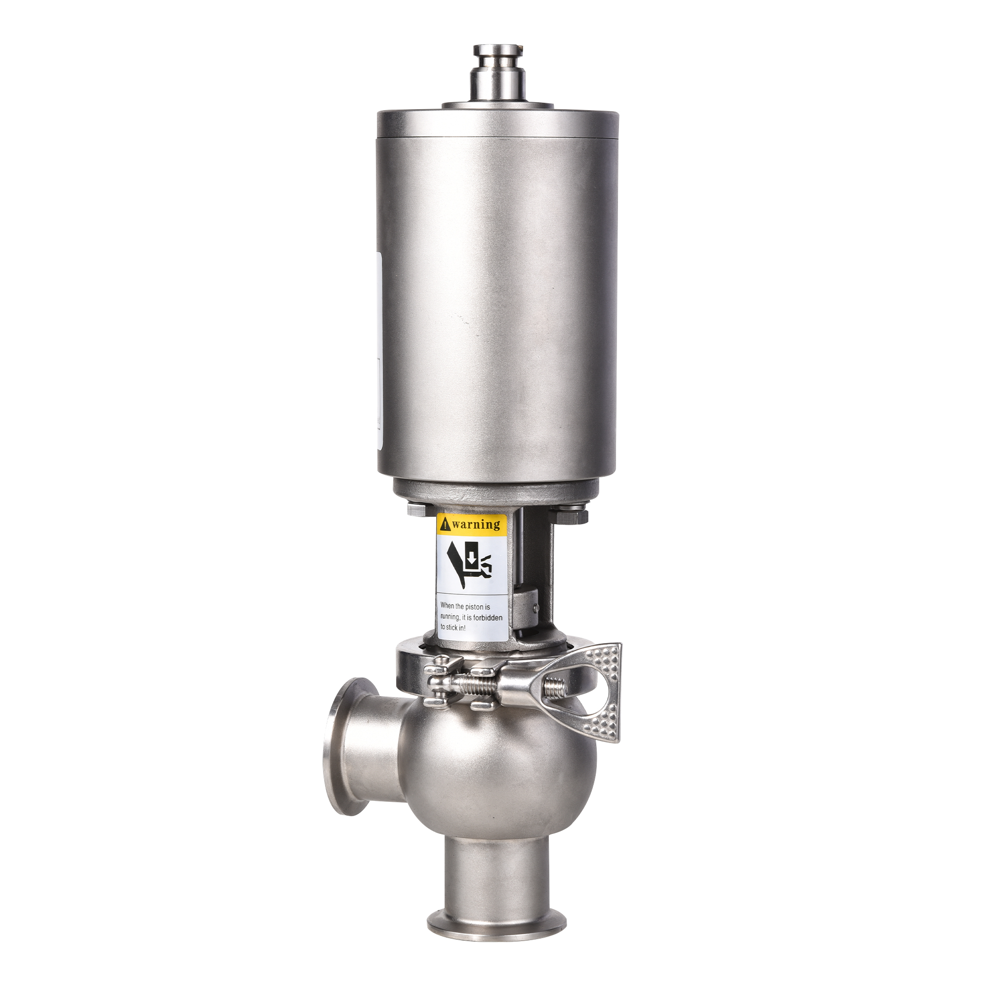 Sanitary Stainless Steel Mixproof Valve Pneumatic Actuator Stop Reversing Valve