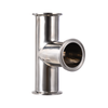 Food Grade Sanitary Stainless Steel SS304 316L Tri Clamp Equal Tee Joint