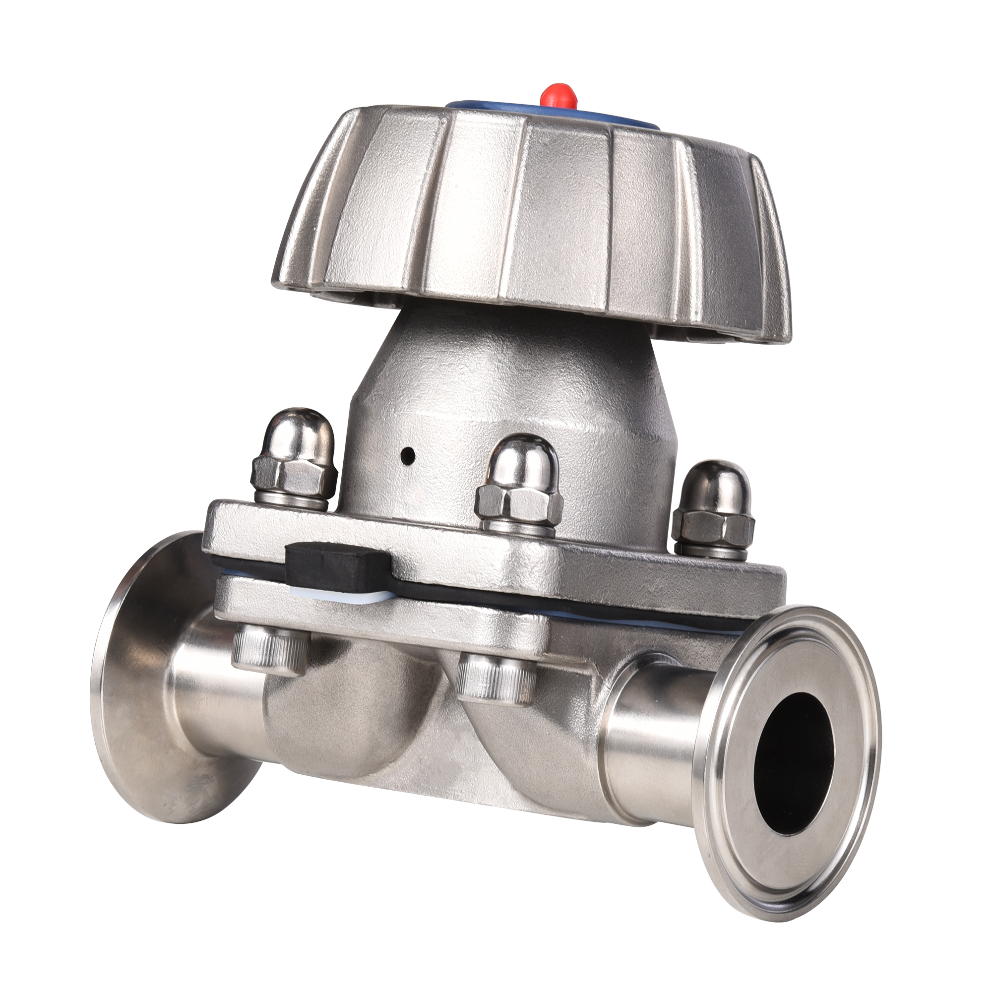 Pharmaceutical Industrial Stainless Steel Sanitary Manual Diaphragm Valve