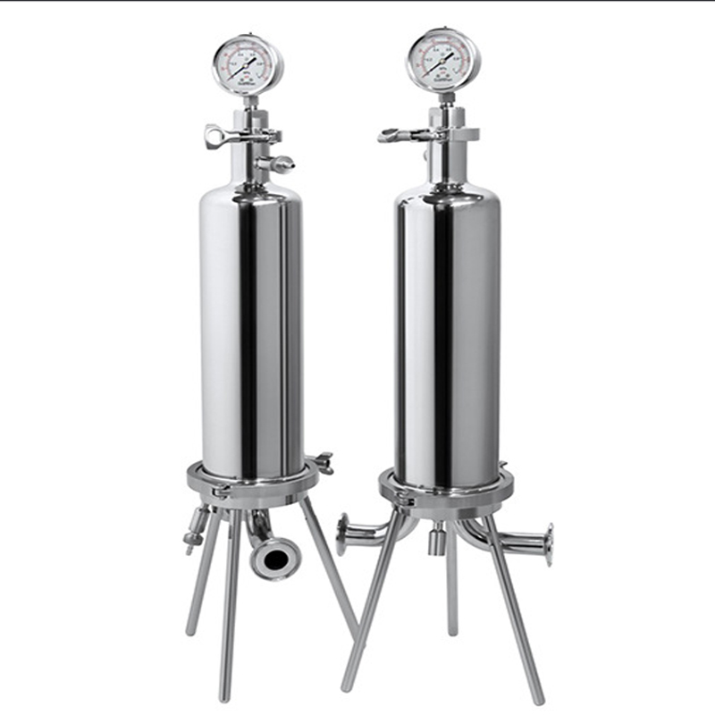  Stainless Steel Food Grade SS304 Sanitary Single Core Micro Filter 