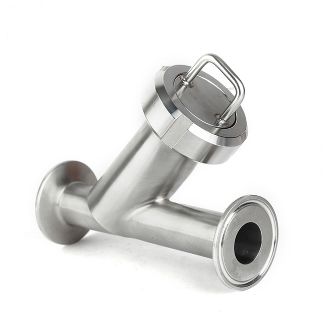 Stainless Steel SS304 SS316L Sanitary Tri Clamp Y Type Inline Filter Pipeline Strainer