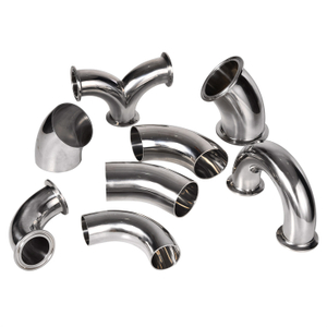 Food Grade Fittings Elbow Stainless Steel 304/316L 180 Elbow