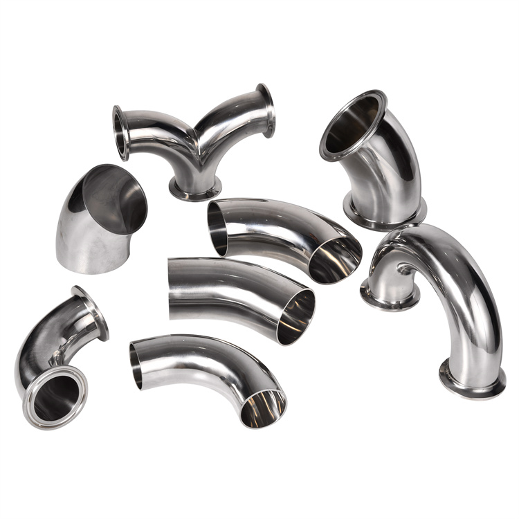 DIN Food Grade Stainless Steel Long Type 90 Elbow for Pipe Tube