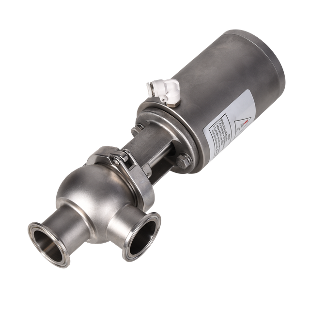 Sanitary Stainless Steel Mixproof Valve Pneumatic Actuator Stop Reversing Valve