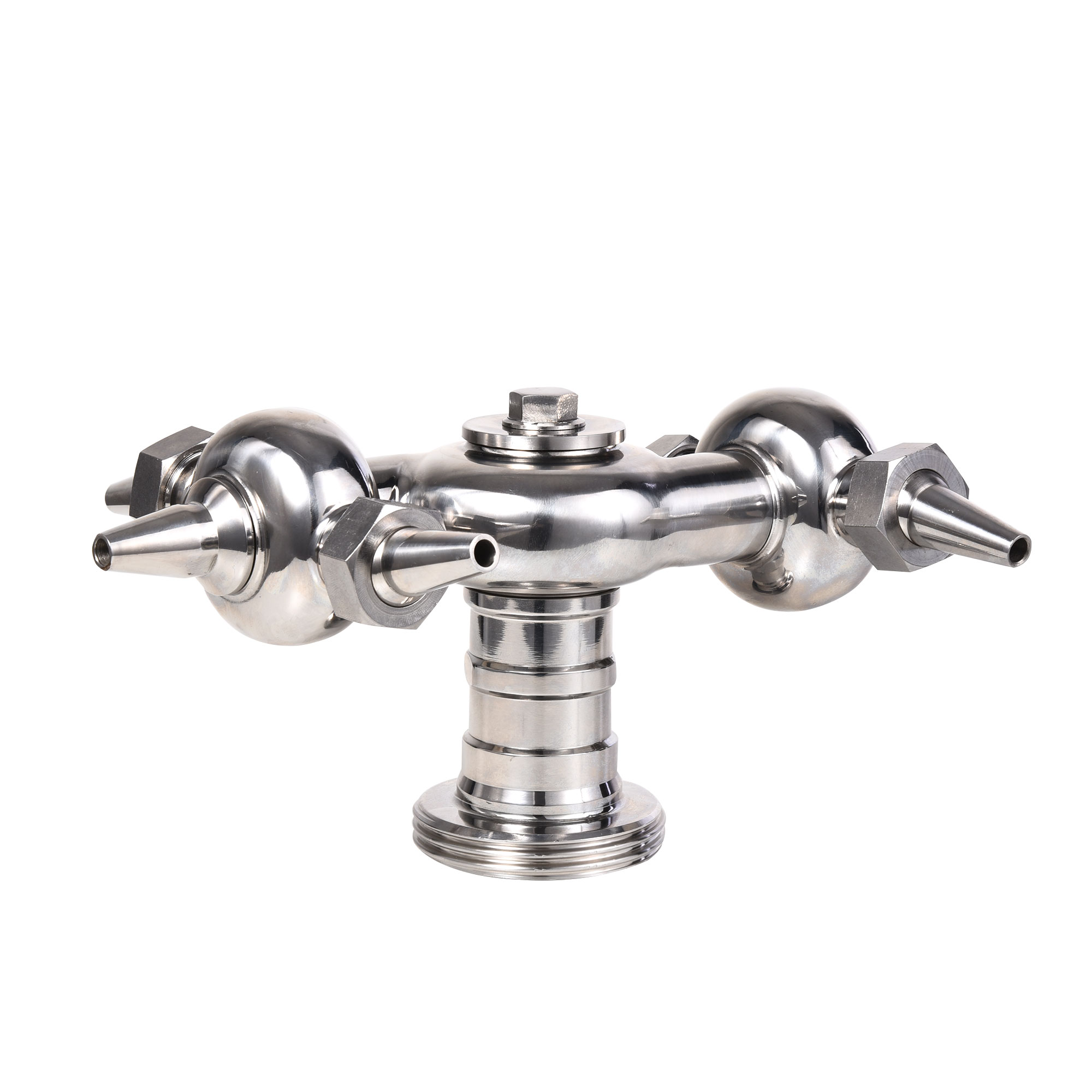 Sanitary Stainless Steel Multi-head Threaded Rotary Cleaning Ball
