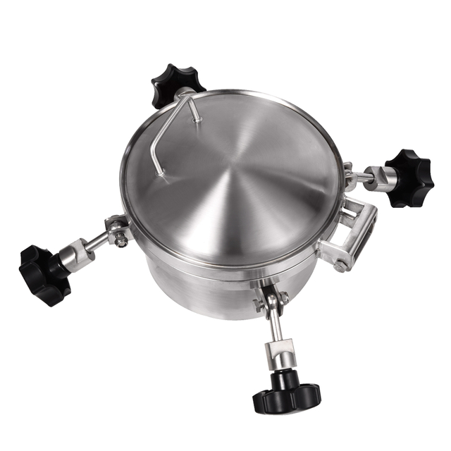 Stainless Steel SS304 SS316L Sanitary High Pressure Manway Round Manhole Cover