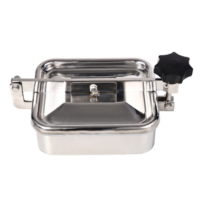 SS304 SS316 Stainless Steel Sanitary Square Tank Manhole Cover