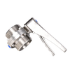 High Quality Sanitary Stainless Steel Manual Type Weld End And Male End Butterfly Valve 