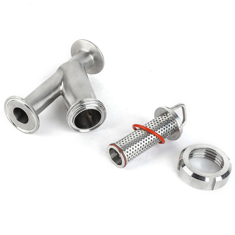 Stainless Steel SS304 SS316L Sanitary Tri Clamp Y Type Inline Filter Pipeline Strainer