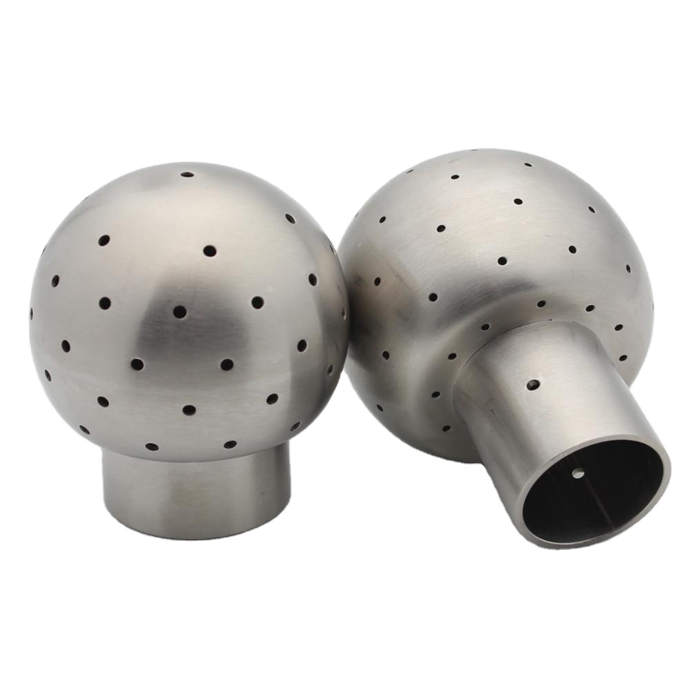 Stainless Steel 304 316L Sanitary Weld Tank Usage Fixed Cleaning Ball