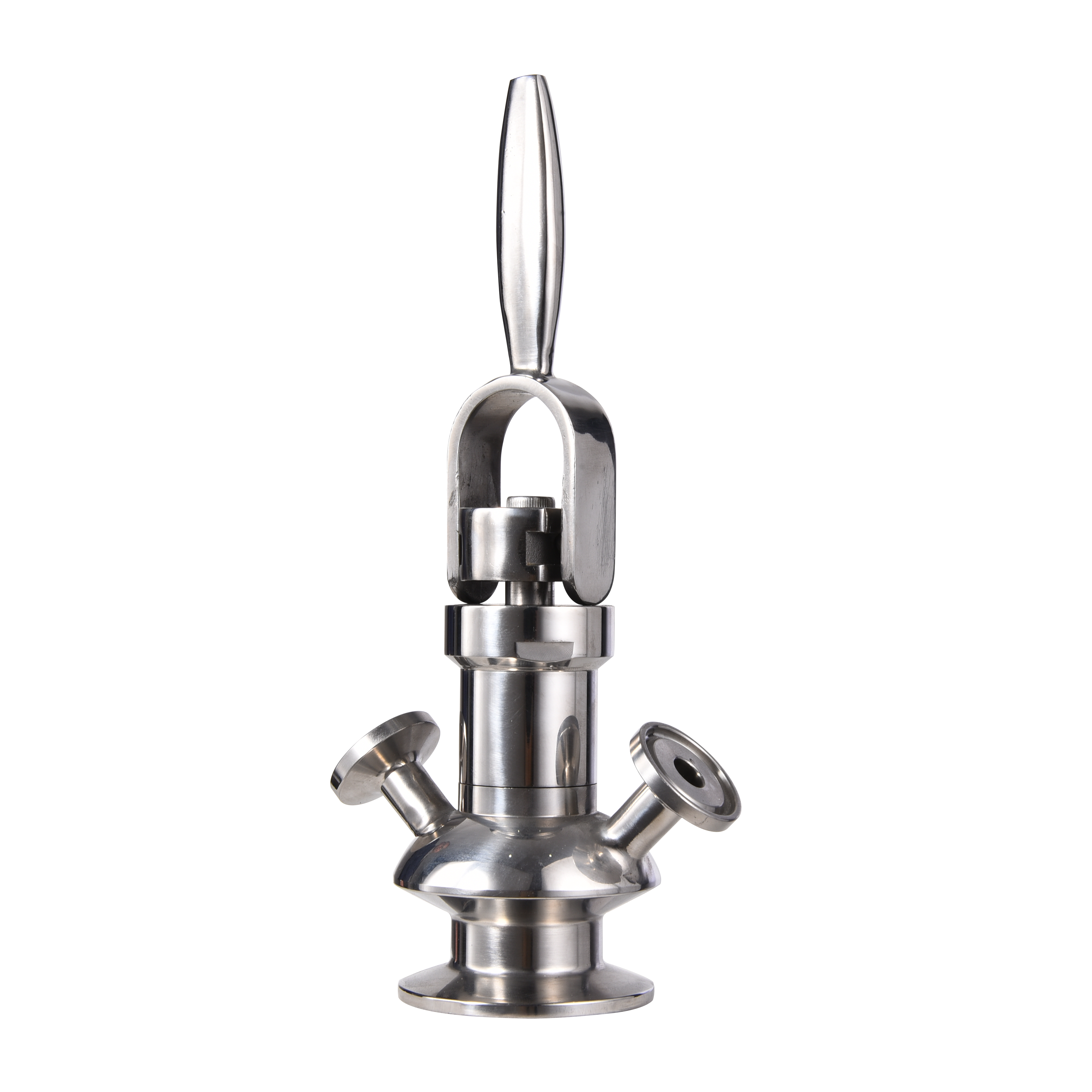 Stainless Steel Handle Quick Opening Type Sterile Sampling Valve