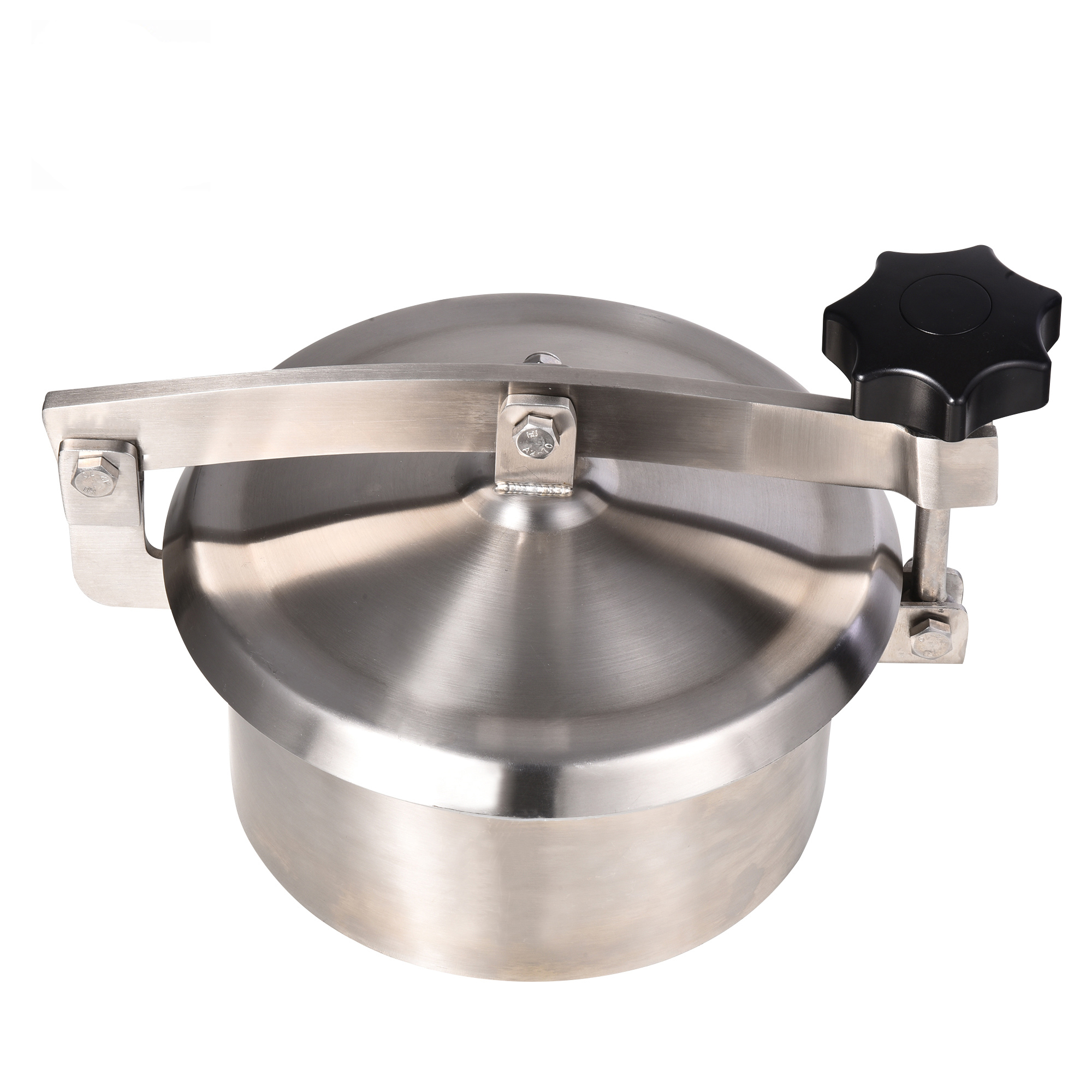Food Grade Stainless Steel SS304 SS316L Round Manhole Cover Tank Manway