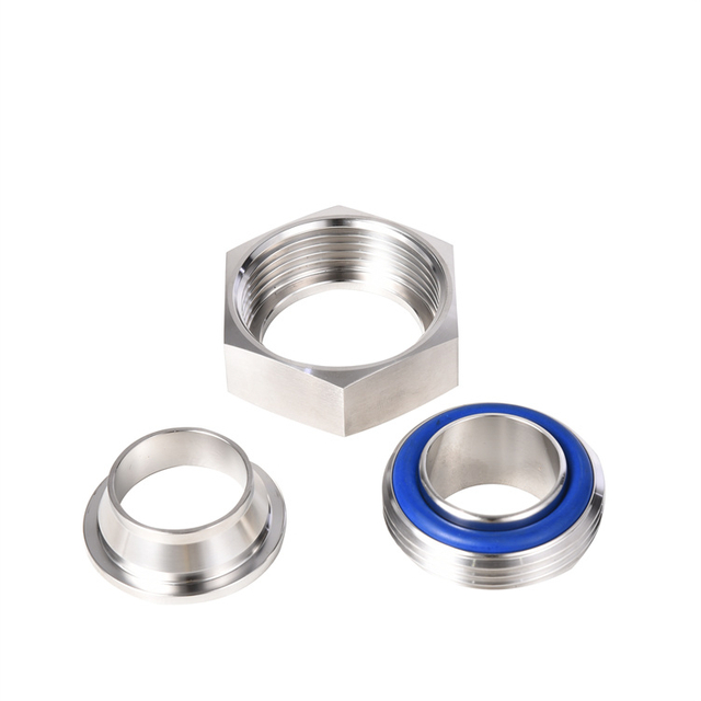 3A Sanitary Pipe Fittings Stainless Steel Blind Nut Union Set