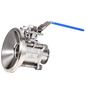 Sanitary Clamp Stainless Steel Manual Tank Bottom Ball Valve for Beverage Industrial
