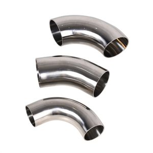 DIN Food Grade Stainless Steel Long Type 90 Elbow for Pipe Tube