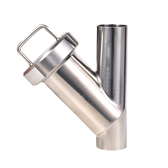Food Grade Stainless Steel SS304 DN100 Welded Y Type Filter With 0.15 Mm Metal Mesh Filter Element