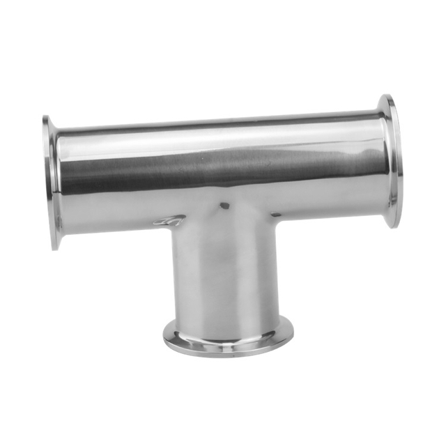 Pharmacy Stainless Steel 316L Pipe Fittings Food Grade Clam Cross