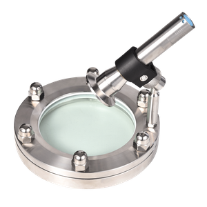 Sanitary Tempered Glass Flange Lighted Sight Glass
