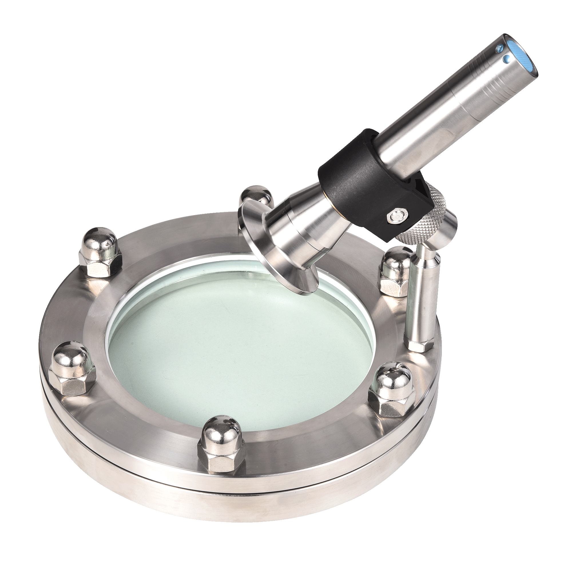 Sanitary Tempered Glass Flange Lighted Sight Glass