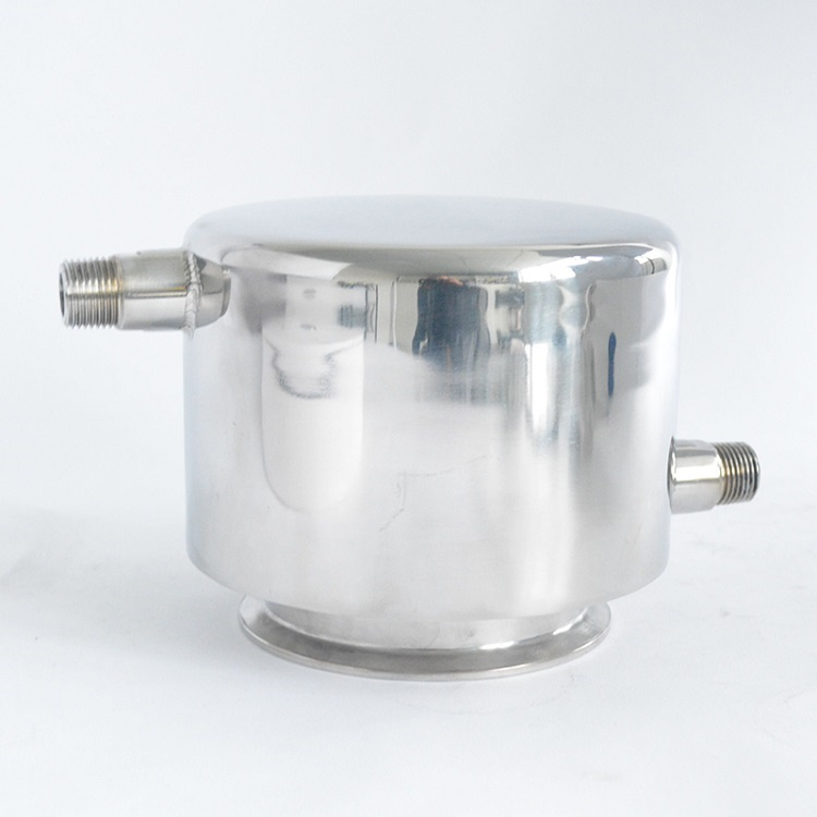 Pharmacy Stainless Steel 304/316L Tank Type Head Hygienic Tri Clamp Warm Cap