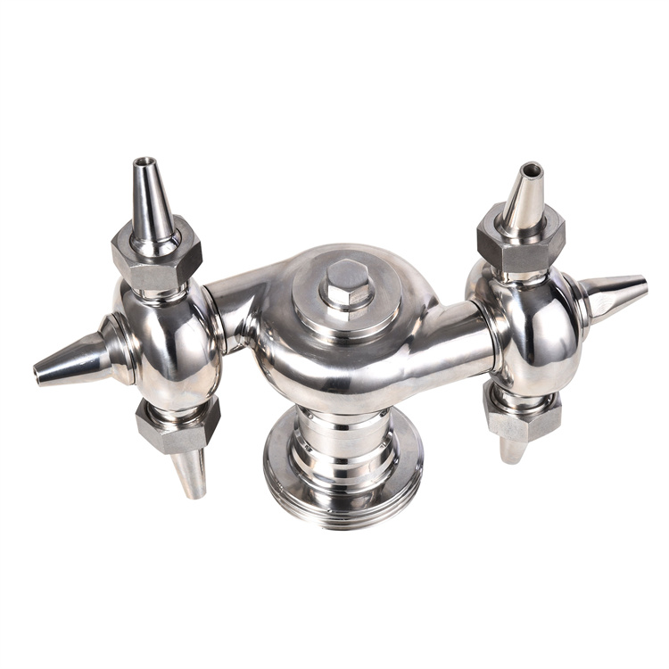 Food Processing 304 316L Stainless Steel Threaded Tank Cleaning Ball