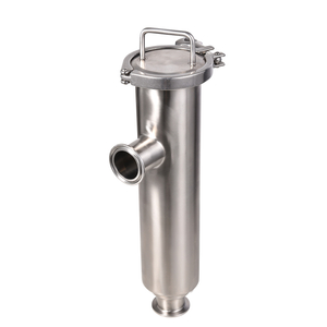 Sanitary Stainless Steel SS304 SS316L Clamped Angle-Type Filter Strainer