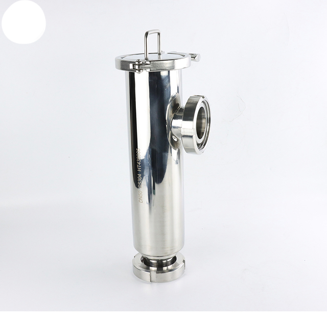Stainless Steel SS304 SS316L Food Grade DIN Union Nut Angle Strainer