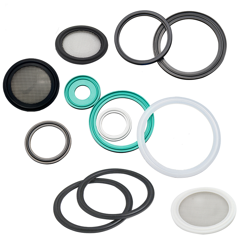 Food Grade Tri Clamp PTFE EPDM Gasket With Stainless Steel Screen Mesh