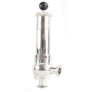 Food Processing SS304/316L Adjustable Sanitary Safety Valve Manual Release Valve