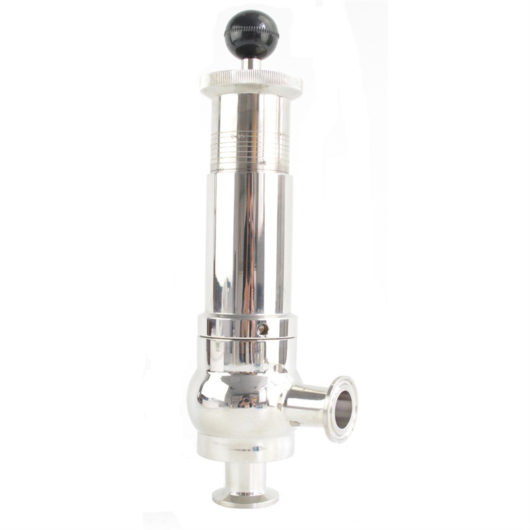 Pharmacy Clamp Stainless Steel 304/316L Pressure Relief Valve Clamp Manual Safety Valve