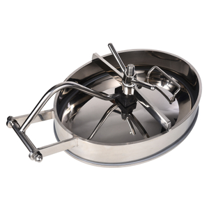 Food Grade SS304 SS316L Sanitary Hygienic Stainless Steel Inner Opening Tank Elliptic Oval Manhole
