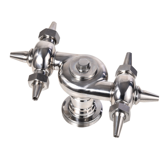 Sanitary Stainless Steel Multi-head Threaded Rotary Cleaning Ball