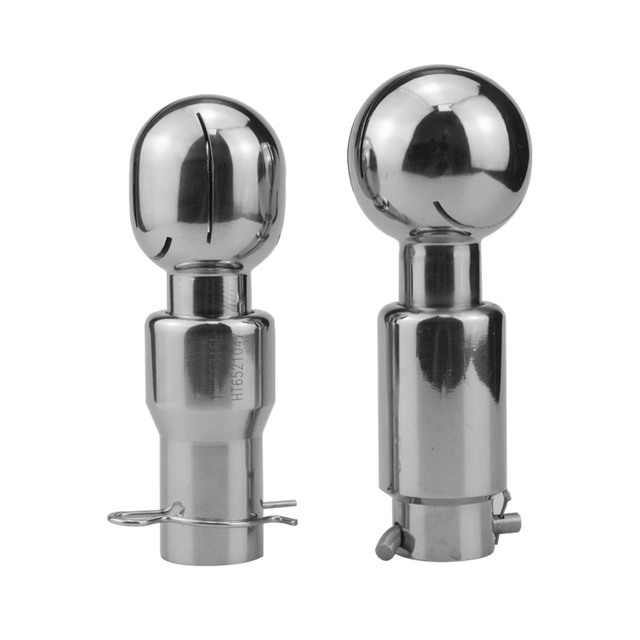 Pharmacy Stainless Stee Tank Cleaner Fittings SS304 Sanitary Bolted Rotary Cleaning Ball for Tank Wash